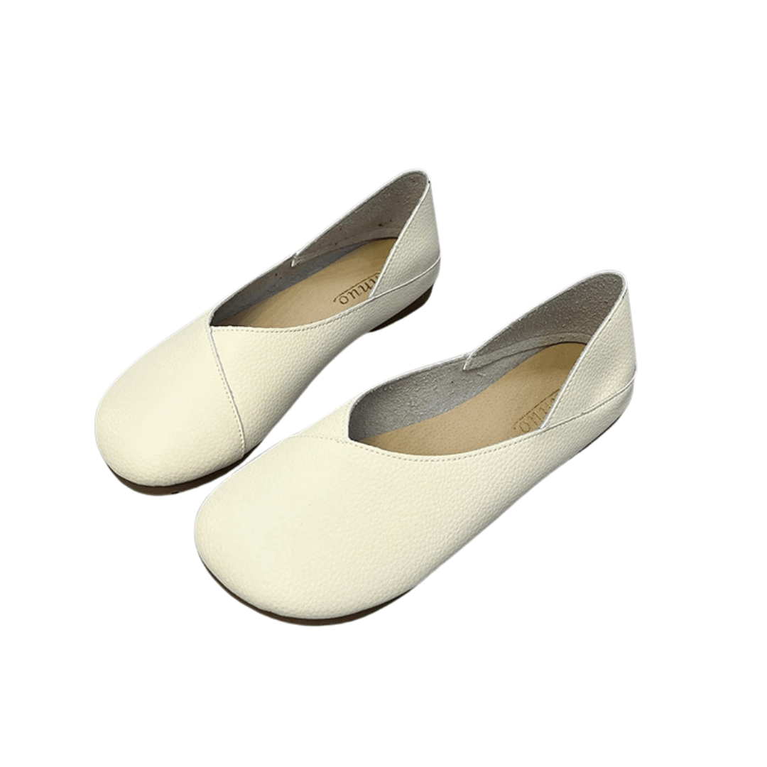 Handmade Milano Genuine Leather Ballerina Flats - Ravello Barefoot Shoes