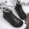 Luxury Genuine Leather Wool - Lined Women's Snow Boots - Thickened Warm, Lightweight High Top Boots - Ravello Barefoot Shoes