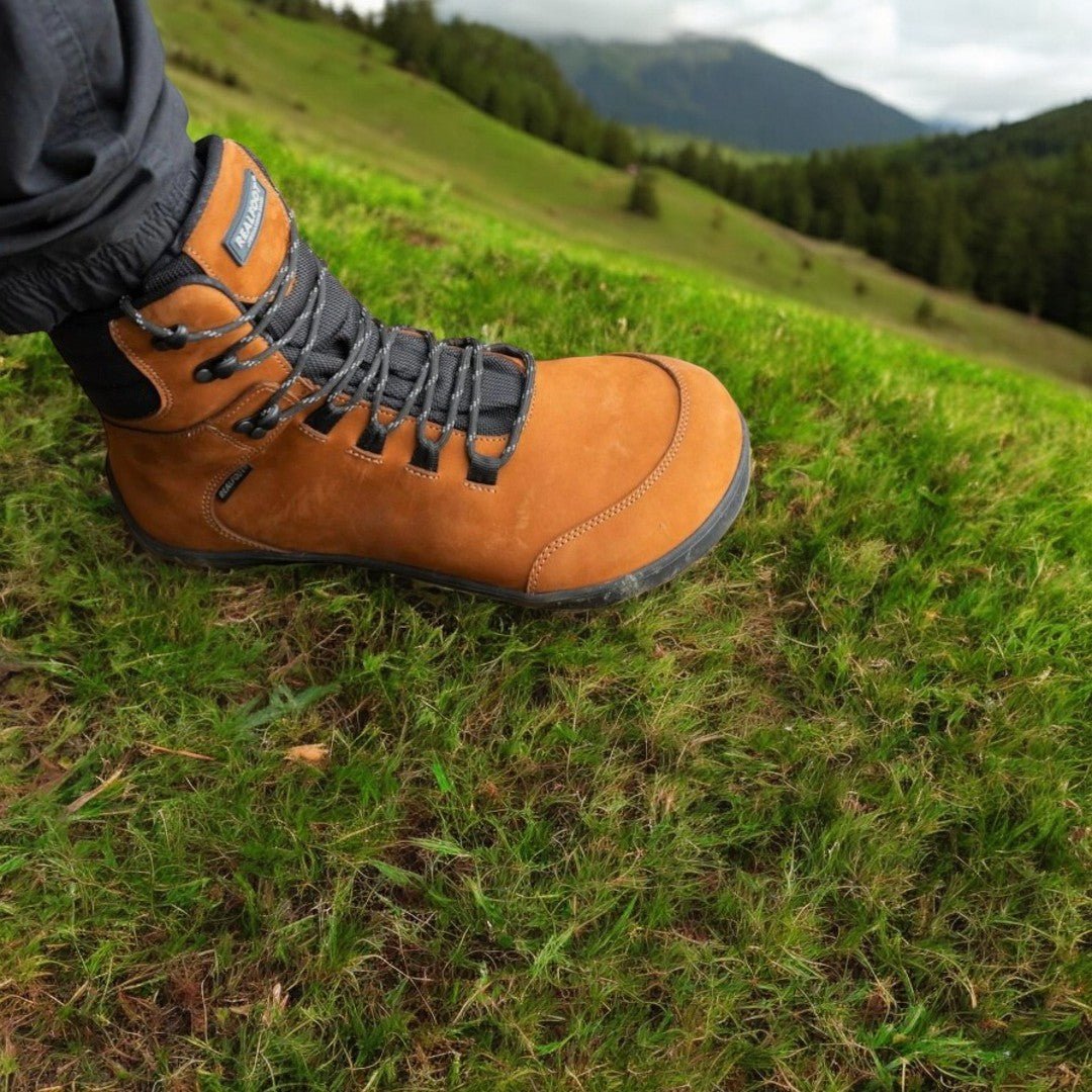 RealFoot Trekker High Leather Hiking Boots – Premium Durability and Natural Movement - Ravello Barefoot Shoes