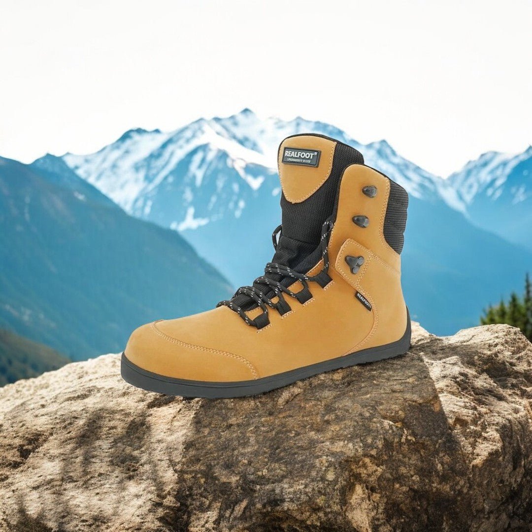 RealFoot Trekker High Vegan Hiking Boots – Ultimate Comfort for Outdoor Adventures - Ravello Barefoot Shoes