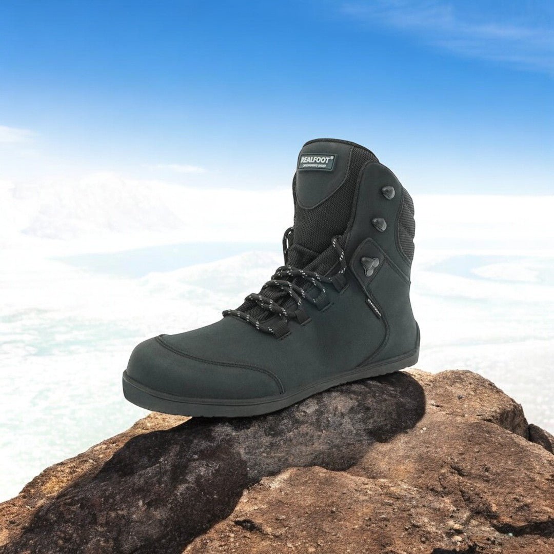 RealFoot Trekker High Vegan Hiking Boots – Ultimate Comfort for Outdoor Adventures - Ravello Barefoot Shoes