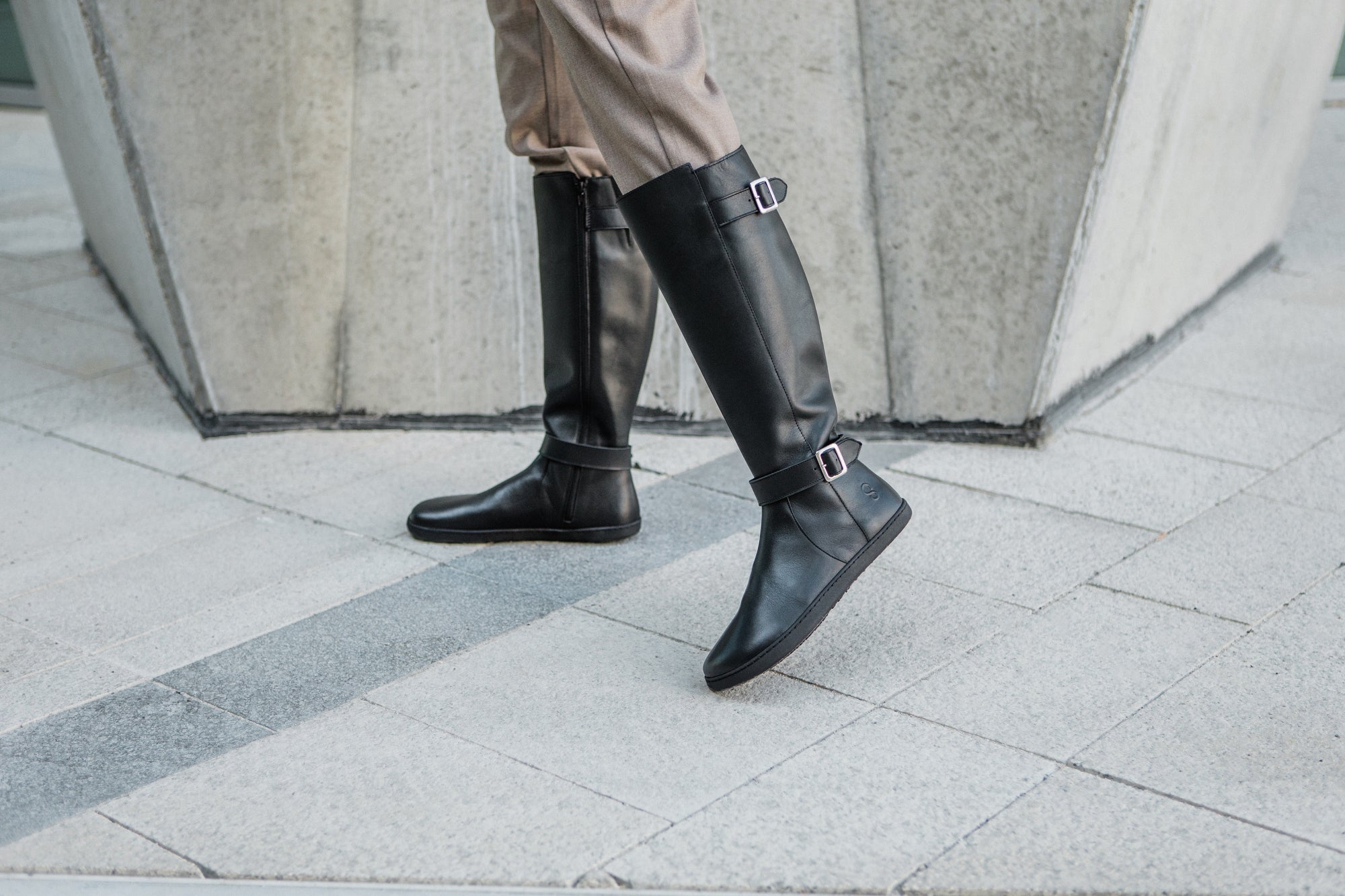 Shapen GLAM Barefoot Knee - High Boots - Premium Leather or Vegan Leather Options - Ravello Barefoot Shoes