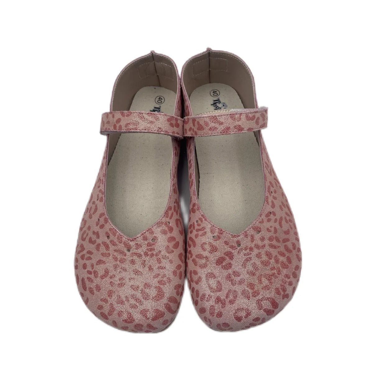 Tipsietoes Barefoot Genuine Leather Ballerina Mary Jean Women with Flat Soft Sole Zero Drop Wider Toes Box - Ravello Barefoot Shoes