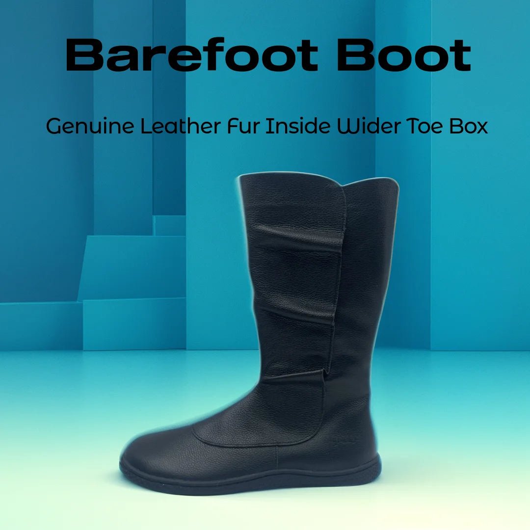 Tipsietoes Barefoot Genuine Leather Winter High Boots for Women - Ravello Barefoot Shoes