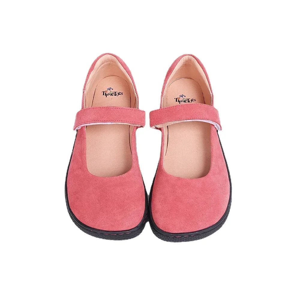 Tipsietoes Barefoot Leather Ballerinas - Zero Drop, Wide Toe Box, Lightweight Flats for Women - Ravello Barefoot Shoes