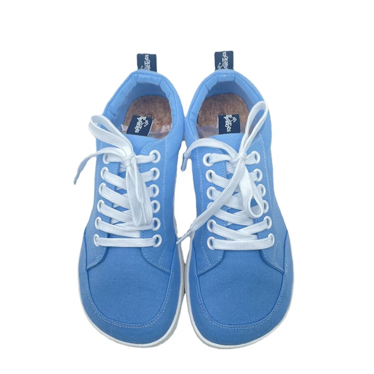 Tipsietoes Natural Cotton Canvas Barefoot Sneakers - Zero Drop, Wide Toe Box - Ravello Barefoot Shoes