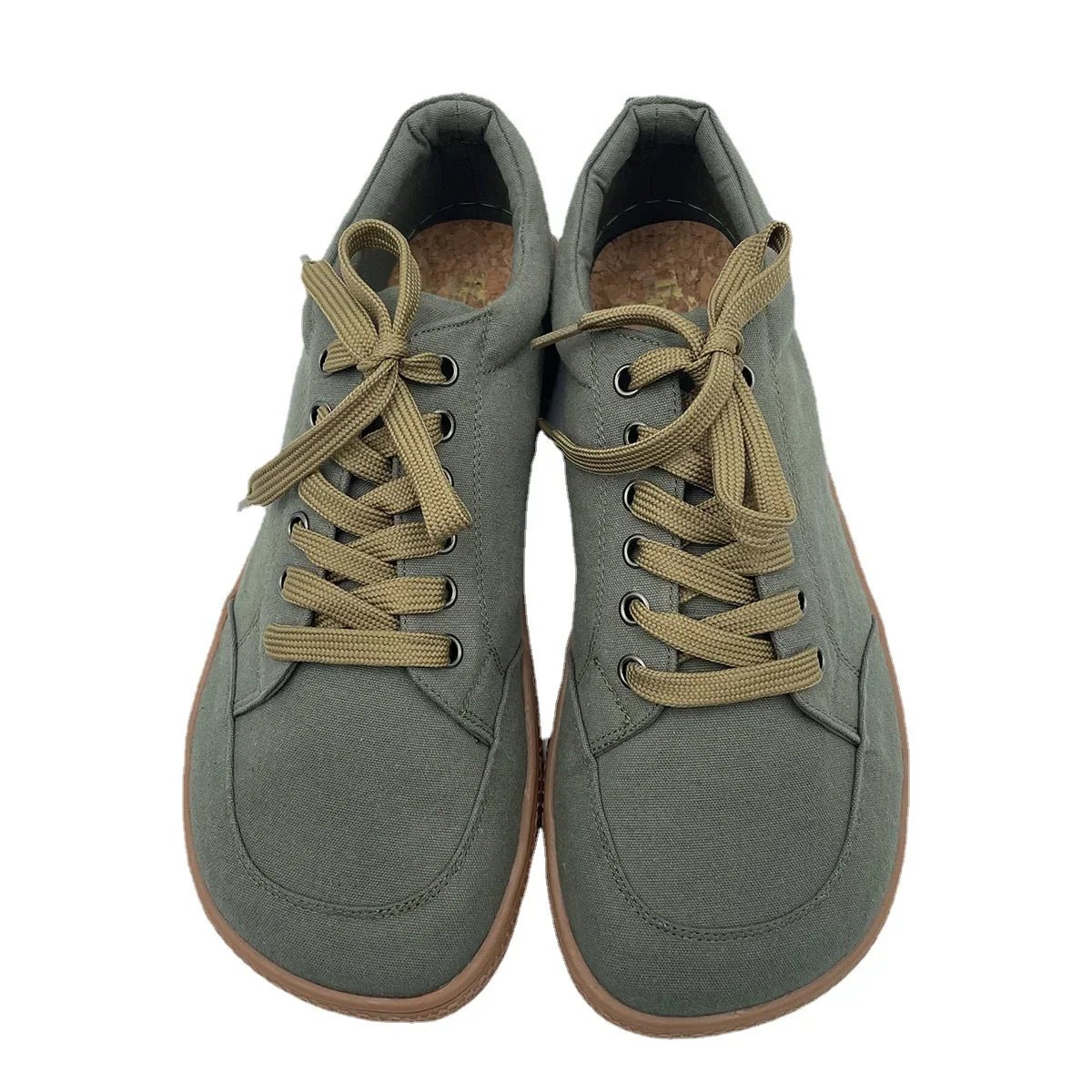 Tipsietoes Natural Cotton Canvas Barefoot Sneakers - Zero Drop, Wide Toe Box - Ravello Barefoot Shoes