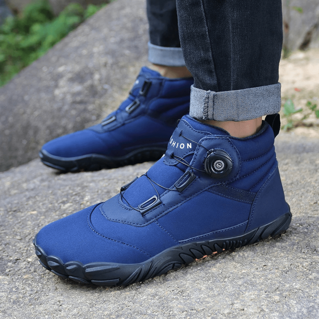 Unisex Winter Barefoot Ankle Boots - Plush Warm, Non - Slip Outdoor Snow Shoes - Ravello Barefoot Shoes