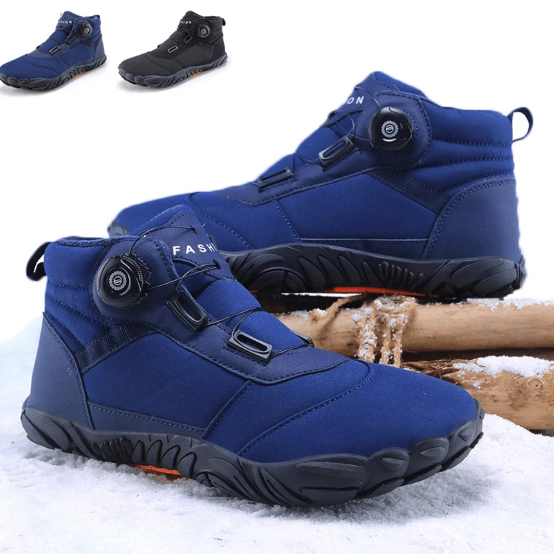 Unisex Winter Barefoot Ankle Boots - Plush Warm, Non - Slip Outdoor Snow Shoes - Ravello Barefoot Shoes