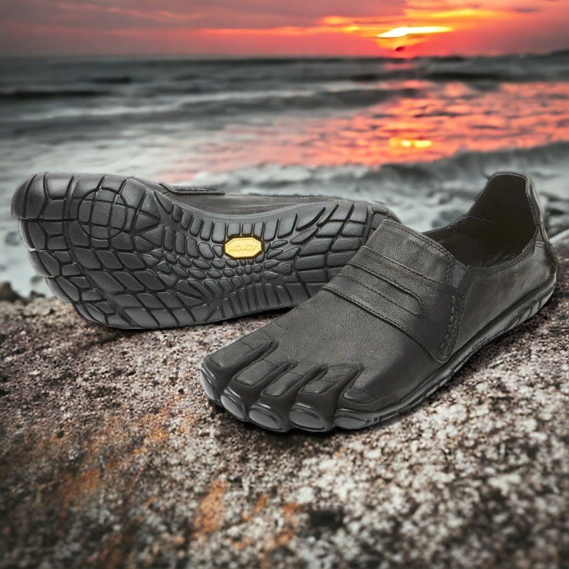 Vibram FiveFingers Leather Minimalist Slip - On Running Shoes - Ravello Barefoot Shoes