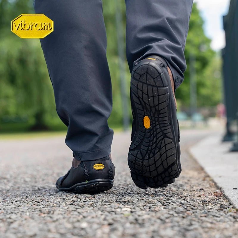 Vibram FiveFingers Leather Minimalist Slip - On Running Shoes - Ravello Barefoot Shoes