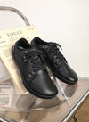 Zero Drop Wide Fit Leather Sneakers - Ravello Barefoot Shoes