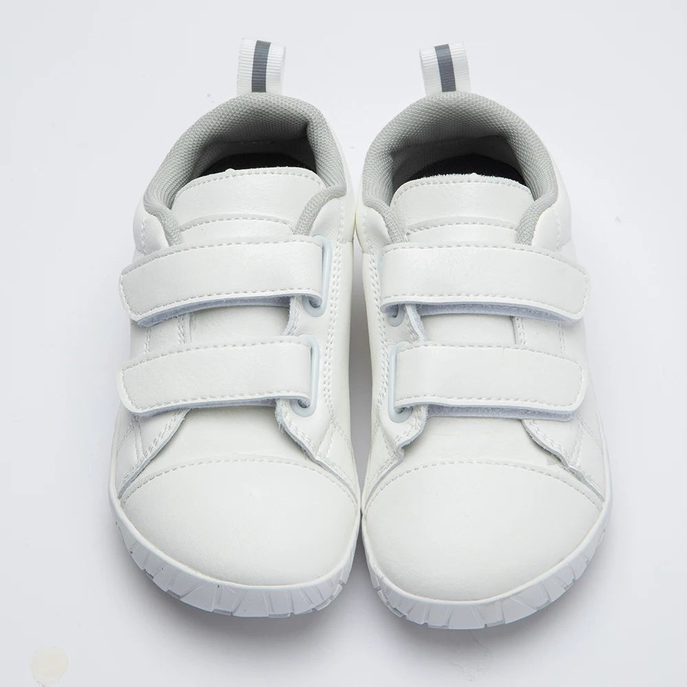 ZZFABER Children Barefoot Shoes - Soft Fiber Leather Sneakers for Girls and Boys - Ravello Barefoot Shoes