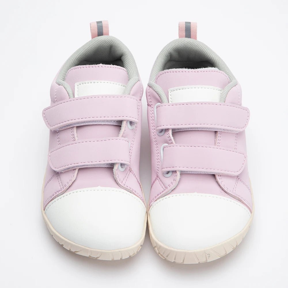 ZZFABER Children Barefoot Shoes - Soft Fiber Leather Sneakers for Girls and Boys - Ravello Barefoot Shoes