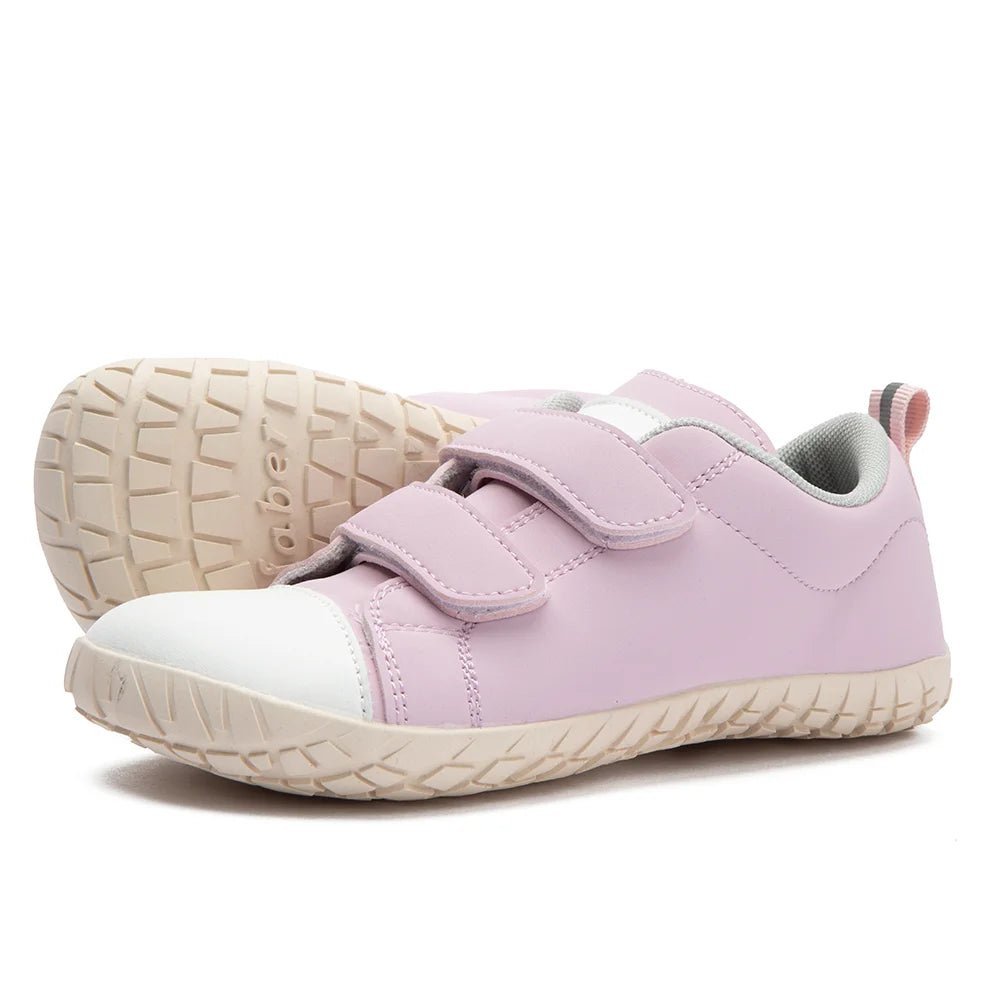 ZZFABER Children Barefoot Shoes - Soft Fiber Leather Sneakers for Girls and Boys - Ravello Barefoot Shoes